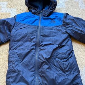 The North Face Two-Tone Reversible Blue Hooded Jacket